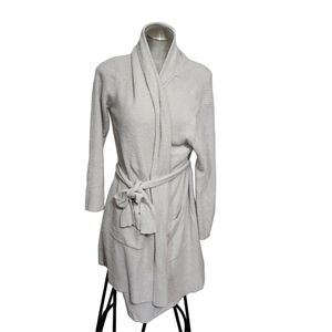 Barefoot Dreams Soft Cream Knit Robe Size S/M